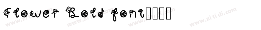 Flower Bold font字体转换